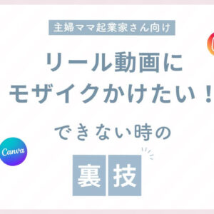 リール動画にモザイクかけたい！できない時の裏技